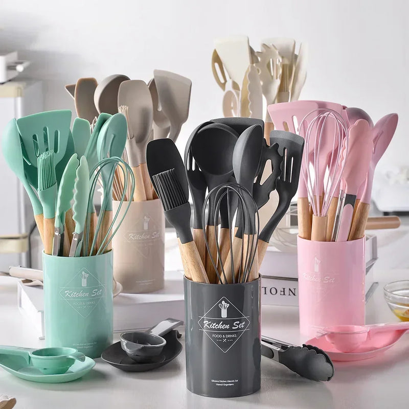 Pague 10 leve 12 - kit peças de silicone p\ cozinha