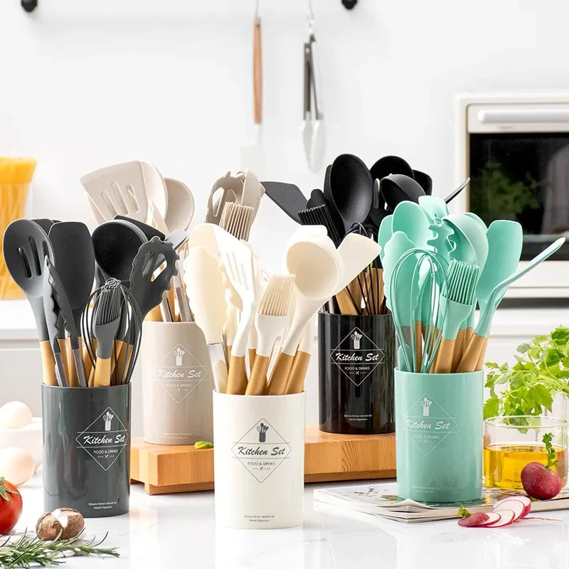 Pague 10 leve 12 - kit peças de silicone p\ cozinha