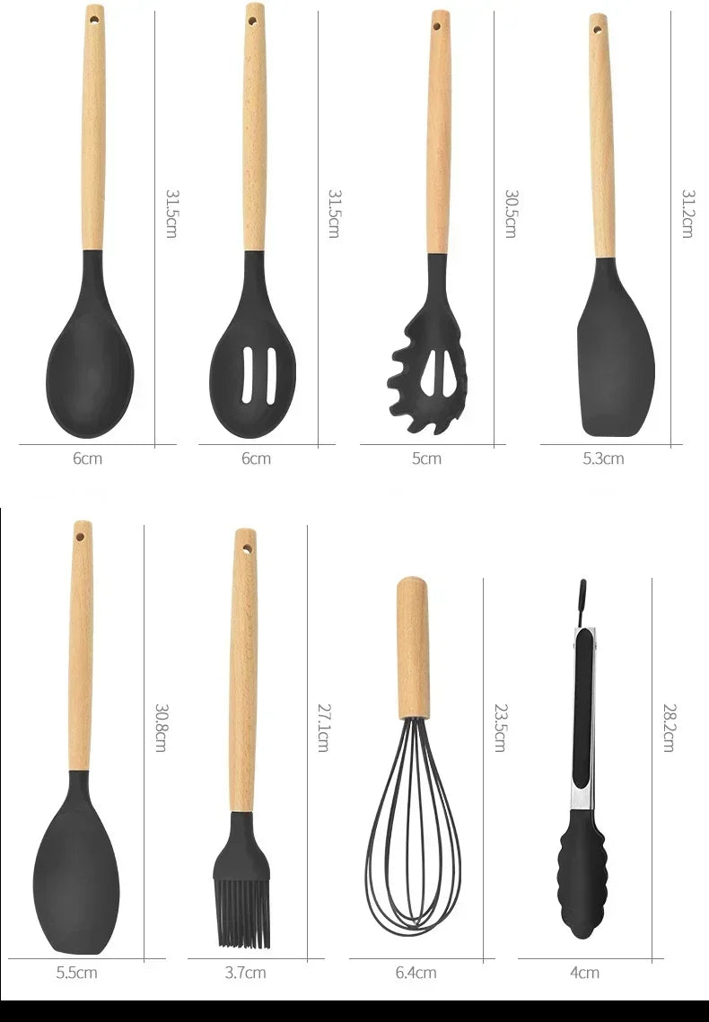 Pague 10 leve 12 - kit peças de silicone p\ cozinha